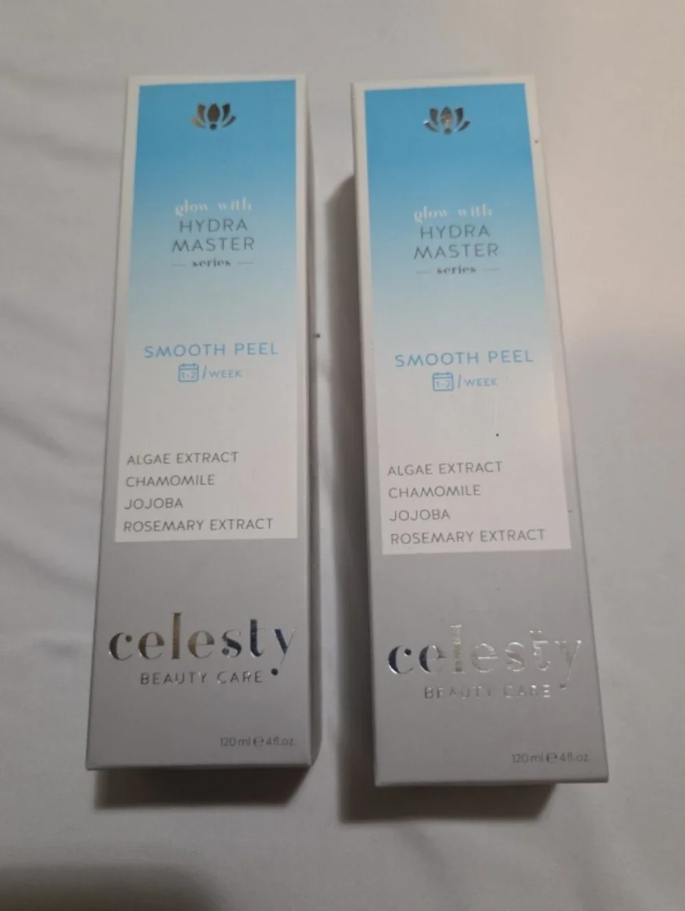 New celesty 2X glow with hydra master smooth peel face cream #05